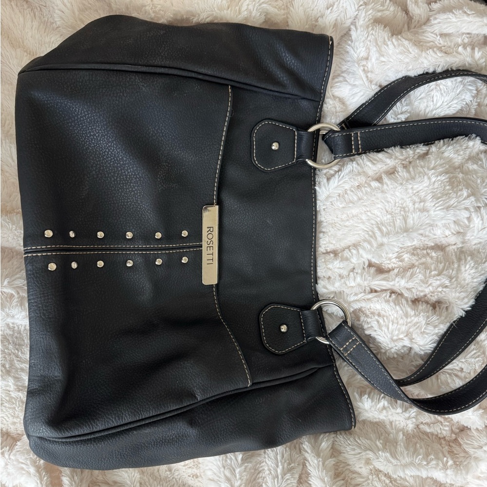 Rosetti Black Studded Shoulder Bag